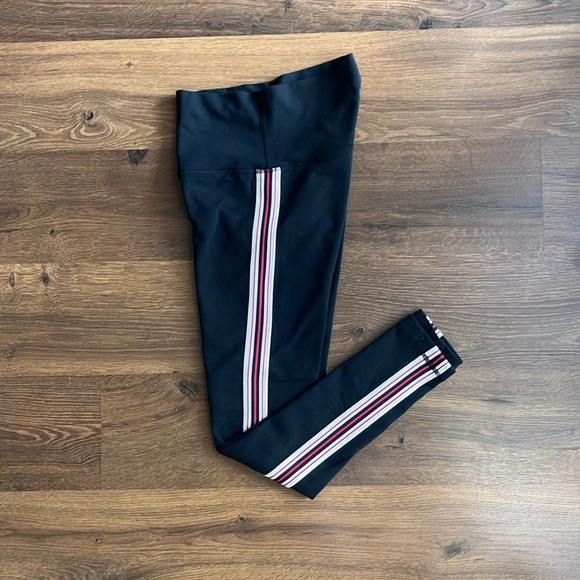 TNA Red Retro stripe leggings - Picture 1 of 10